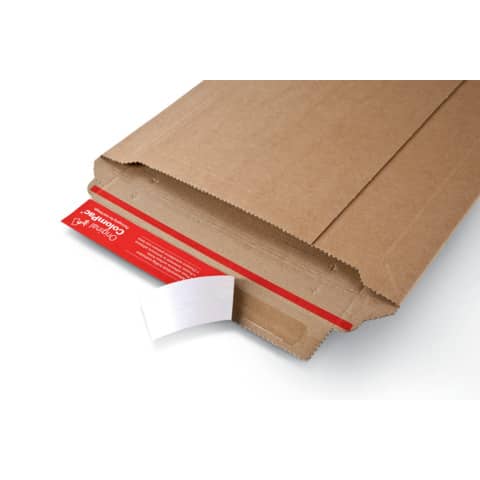 Buste rigida per spedizioni ColomPac in cartone ondulato f.to 35,3x51,8 cm avana CP010.08